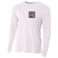 Funny Qr President Trump 45/47 Trump Dancing Code Cooling Performance Long Sleeve Crew