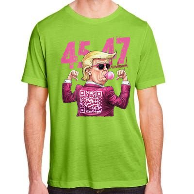 Funny Qr President Trump 4547trump Dancing Code Adult ChromaSoft Performance T-Shirt