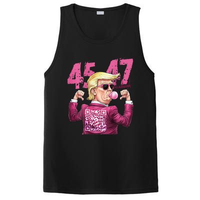 Funny Qr President Trump 4547trump Dancing Code PosiCharge Competitor Tank