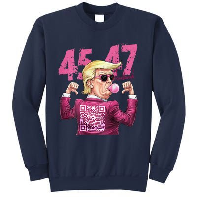 Funny Qr President Trump 4547trump Dancing Code Sweatshirt