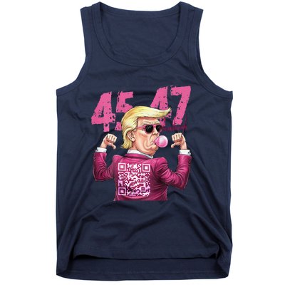 Funny Qr President Trump 4547trump Dancing Code Tank Top