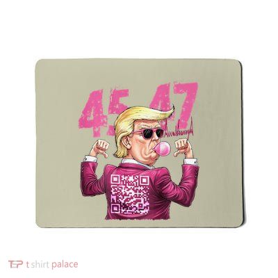 Funny Qr President Trump 4547trump Dancing Code Mousepad
