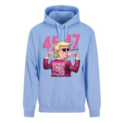 Funny Qr President Trump 4547trump Dancing Code Unisex Surf Hoodie