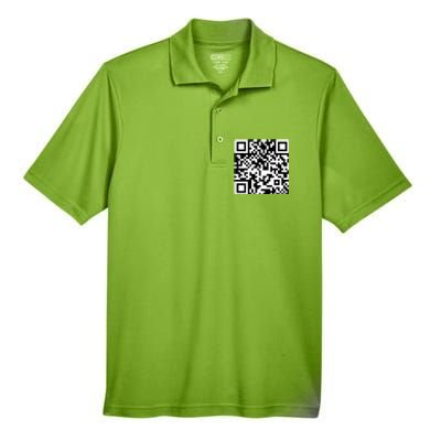 Funny Qr President Trump 4547 Trump Dancing Code Men's Origin Performance Pique Polo