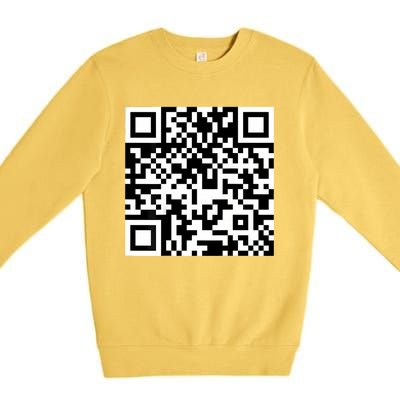 Funny Qr President Trump 4547 Trump Dancing Code Premium Crewneck Sweatshirt