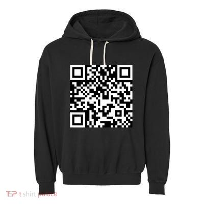 Funny Qr President Trump 4547 Trump Dancing Code Garment-Dyed Fleece Hoodie