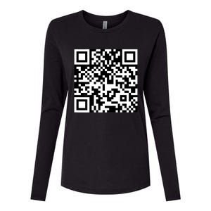 Funny Qr President Trump 4547 Trump Dancing Code Womens Cotton Relaxed Long Sleeve T-Shirt