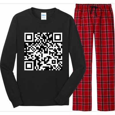 Funny Qr President Trump 4547 Trump Dancing Code Long Sleeve Pajama Set