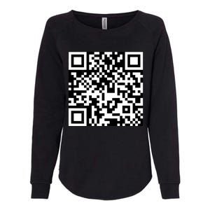 Funny Qr President Trump 4547 Trump Dancing Code Womens California Wash Sweatshirt