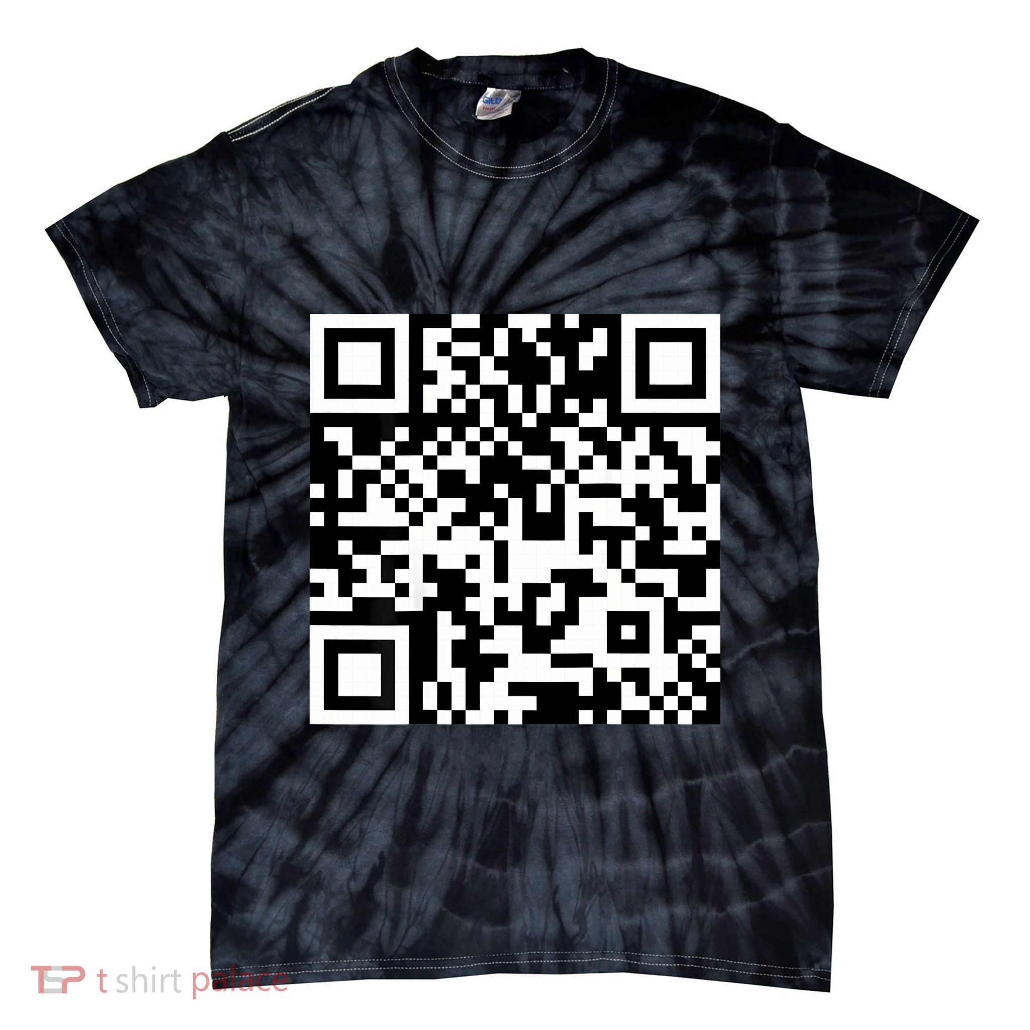 Funny Qr President Trump 4547 Trump Dancing Code Tie-Dye T-Shirt