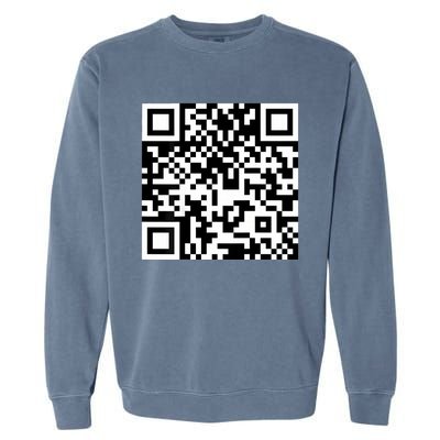 Funny Qr President Trump 4547 Trump Dancing Code Garment-Dyed Sweatshirt