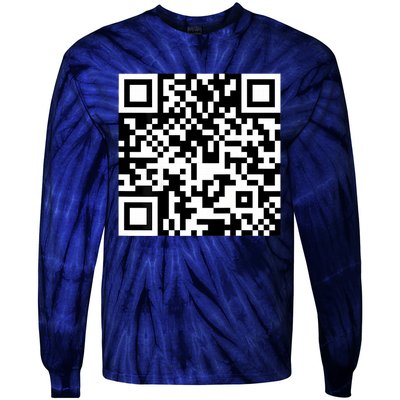 Funny Qr President Trump 4547 Trump Dancing Code Tie-Dye Long Sleeve Shirt