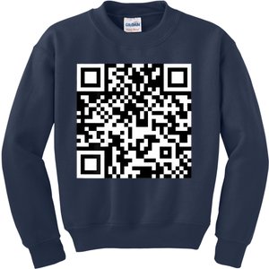 Funny Qr President Trump 4547 Trump Dancing Code Kids Sweatshirt