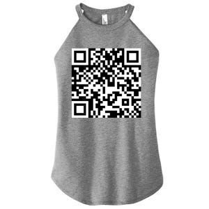 Funny Qr President Trump 4547 Trump Dancing Code Women's Perfect Tri Rocker Tank