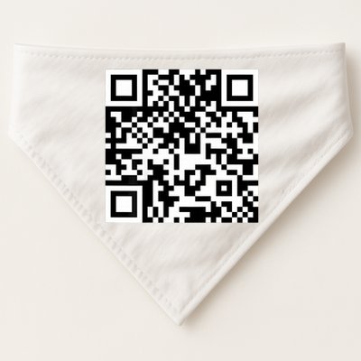 Funny Qr President Trump 4547 Trump Dancing Code USA-Made Doggie Bandana