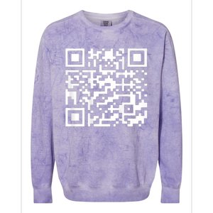 Funny Qr President Trump 45 47 Trump Dancing Code Colorblast Crewneck Sweatshirt