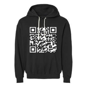 Funny Qr President Trump 45 47 Trump Dancing Code Garment-Dyed Fleece Hoodie