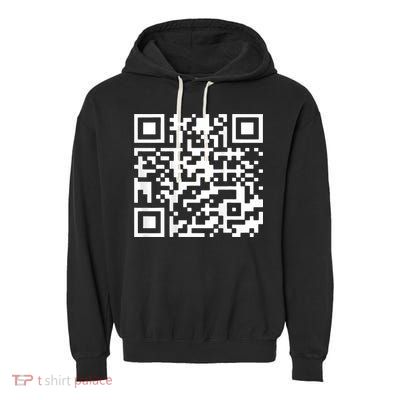 Funny Qr President Trump 45 47 Trump Dancing Code Garment-Dyed Fleece Hoodie