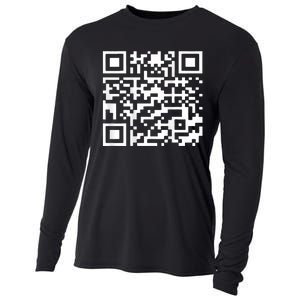 Funny Qr President Trump 45 47 Trump Dancing Code Cooling Performance Long Sleeve Crew