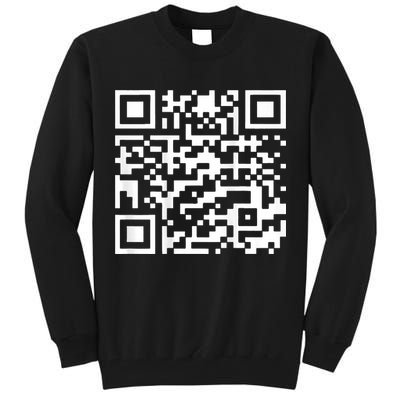 Funny Qr President Trump 45 47 Trump Dancing Code Tall Sweatshirt