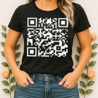 Funny Qr President Trump 45 47 Trump Dancing Code Womens T-Shirt