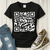 Funny Qr President Trump 45 47 Trump Dancing Code Womens T-Shirt