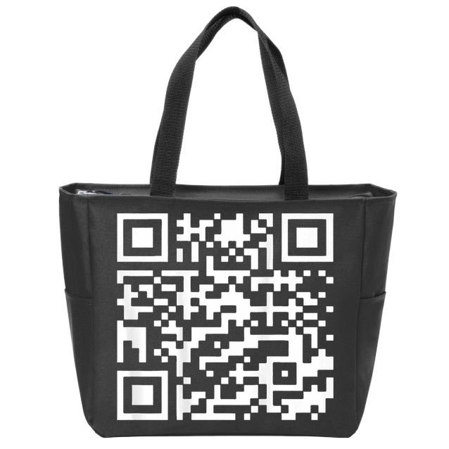 Funny Qr President Trump 45 47 Trump Dancing Code Zip Tote Bag