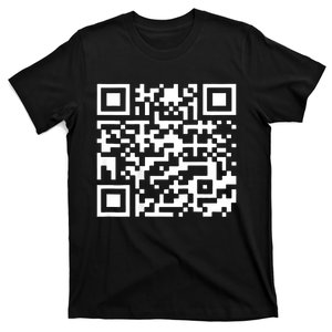 Funny Qr President Trump 4547 Trump Dancing Code (Back) T-Shirt