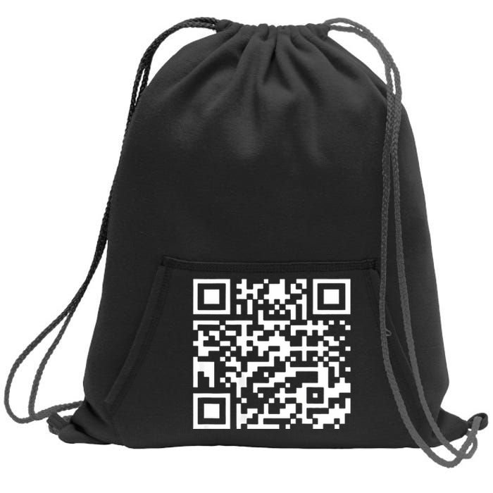 Funny Qr President Trump 4547 Trump Dancing Code (Back) Sweatshirt Cinch Pack Bag