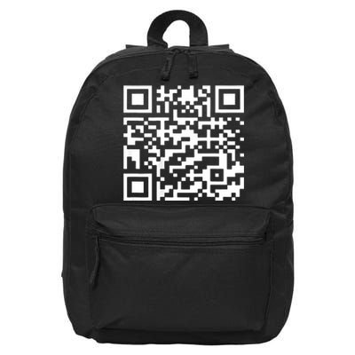 Funny Qr President Trump 4547 Trump Dancing Code (Back) 16 in Basic Backpack