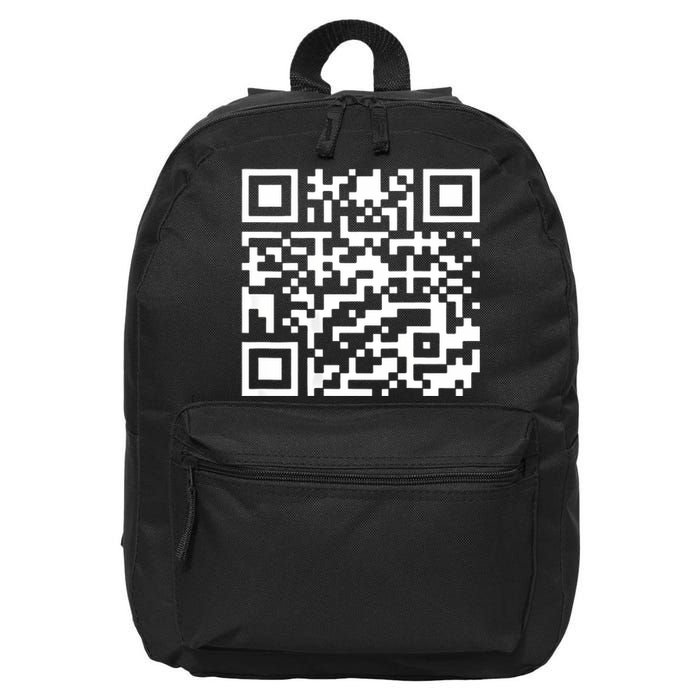 Funny Qr President Trump 4547 Trump Dancing Code (Back) 16 in Basic Backpack