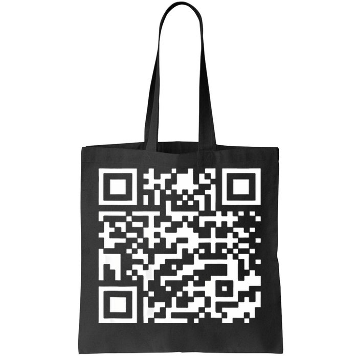 Funny Qr President Trump 4547 Trump Dancing Code (Back) Tote Bag