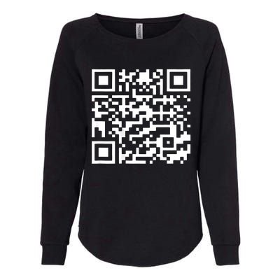 Funny Qr President Trump 4547 Trump Dancing Code (Back) Womens California Wash Sweatshirt