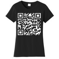 Funny Qr President Trump 4547 Trump Dancing Code (Back) Women's T-Shirt