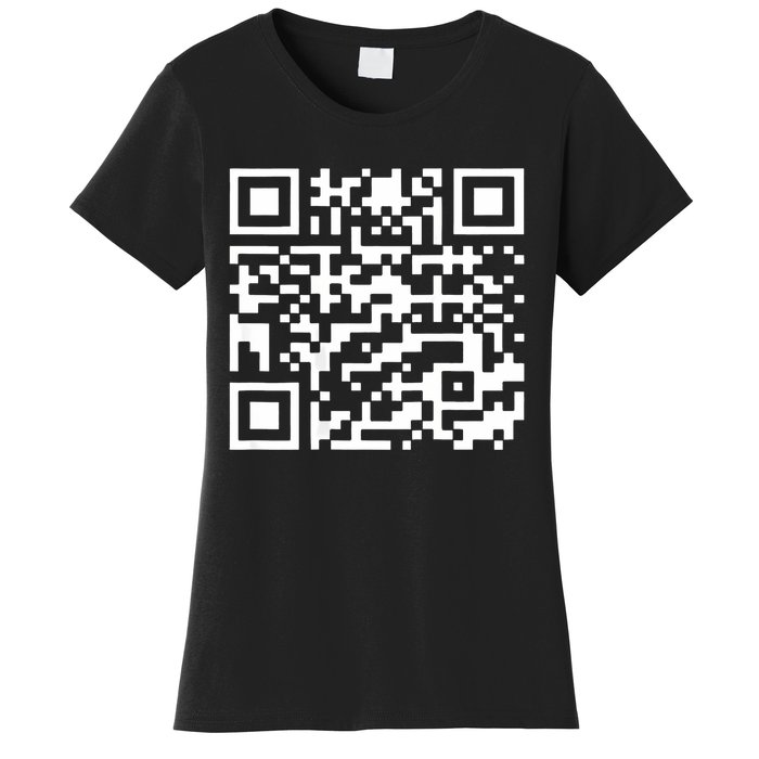 Funny Qr President Trump 4547 Trump Dancing Code (Back) Women's T-Shirt