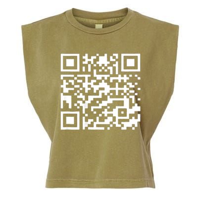 Funny Qr President Trump 4547 Trump Dancing Code (Back) Garment-Dyed Women's Muscle Tee