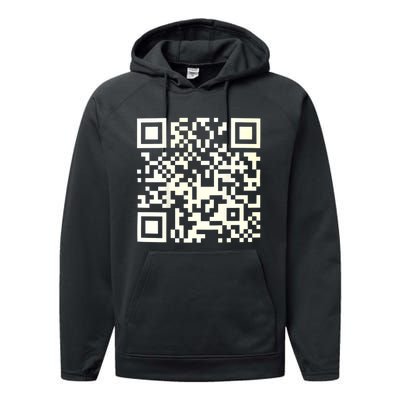 Funny Qr President Trump 4547 Dancing Dance Moves Maga Performance Fleece Hoodie