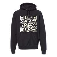 Funny Qr President Trump 4547 Dancing Dance Moves Maga Premium Hoodie