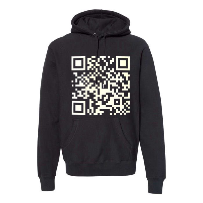 Funny Qr President Trump 4547 Dancing Dance Moves Maga Premium Hoodie