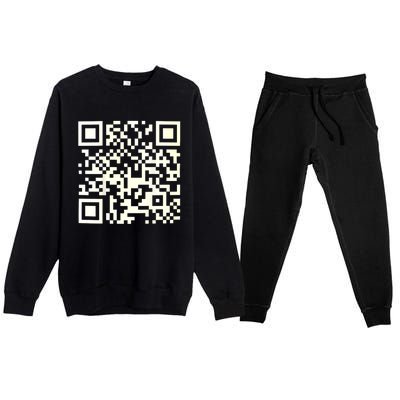 Funny Qr President Trump 4547 Dancing Dance Moves Maga Premium Crewneck Sweatsuit Set