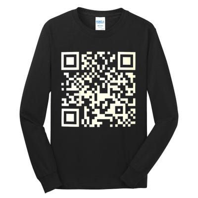 Funny Qr President Trump 4547 Dancing Dance Moves Maga Tall Long Sleeve T-Shirt