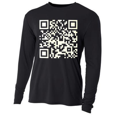 Funny Qr President Trump 4547 Dancing Dance Moves Maga Cooling Performance Long Sleeve Crew