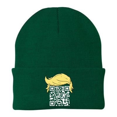 Funny Qr President Trump Dance Code Knit Cap Winter Beanie