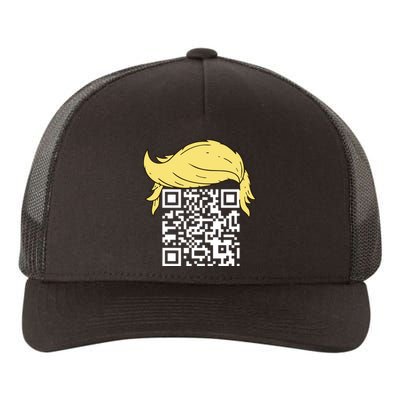 Funny Qr President Trump Dance Code Yupoong Adult 5-Panel Trucker Hat