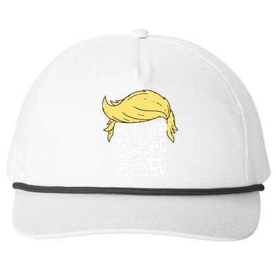 Funny Qr President Trump Dance Code Snapback Five-Panel Rope Hat