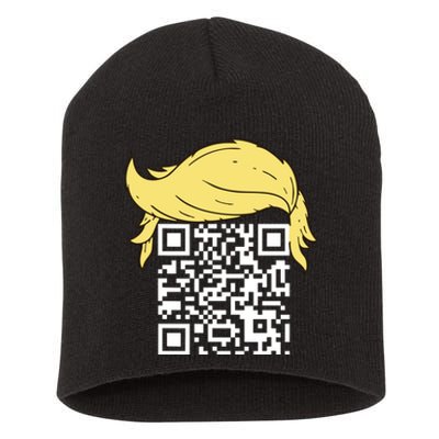 Funny Qr President Trump Dance Code Short Acrylic Beanie