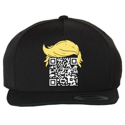 Funny Qr President Trump Dance Code Wool Snapback Cap