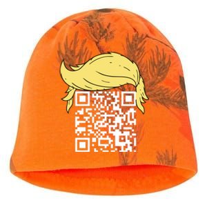 Funny Qr President Trump Dance Code Kati - Camo Knit Beanie