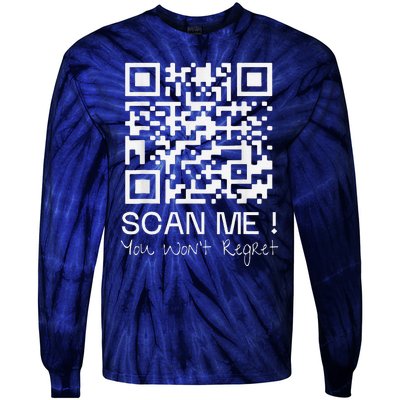 Funny Qr President Trump 4547 Dancing Dance Moves Maga Code Tie-Dye Long Sleeve Shirt