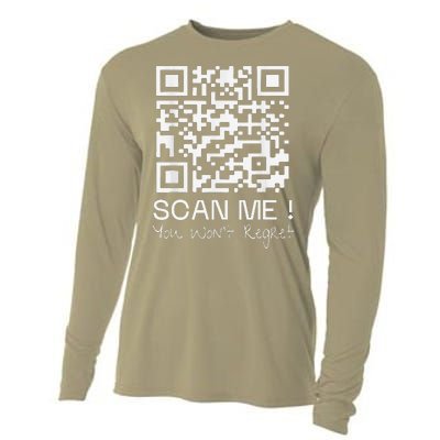 Funny Qr President Trump 4547 Dancing Dance Moves Maga Code Cooling Performance Long Sleeve Crew